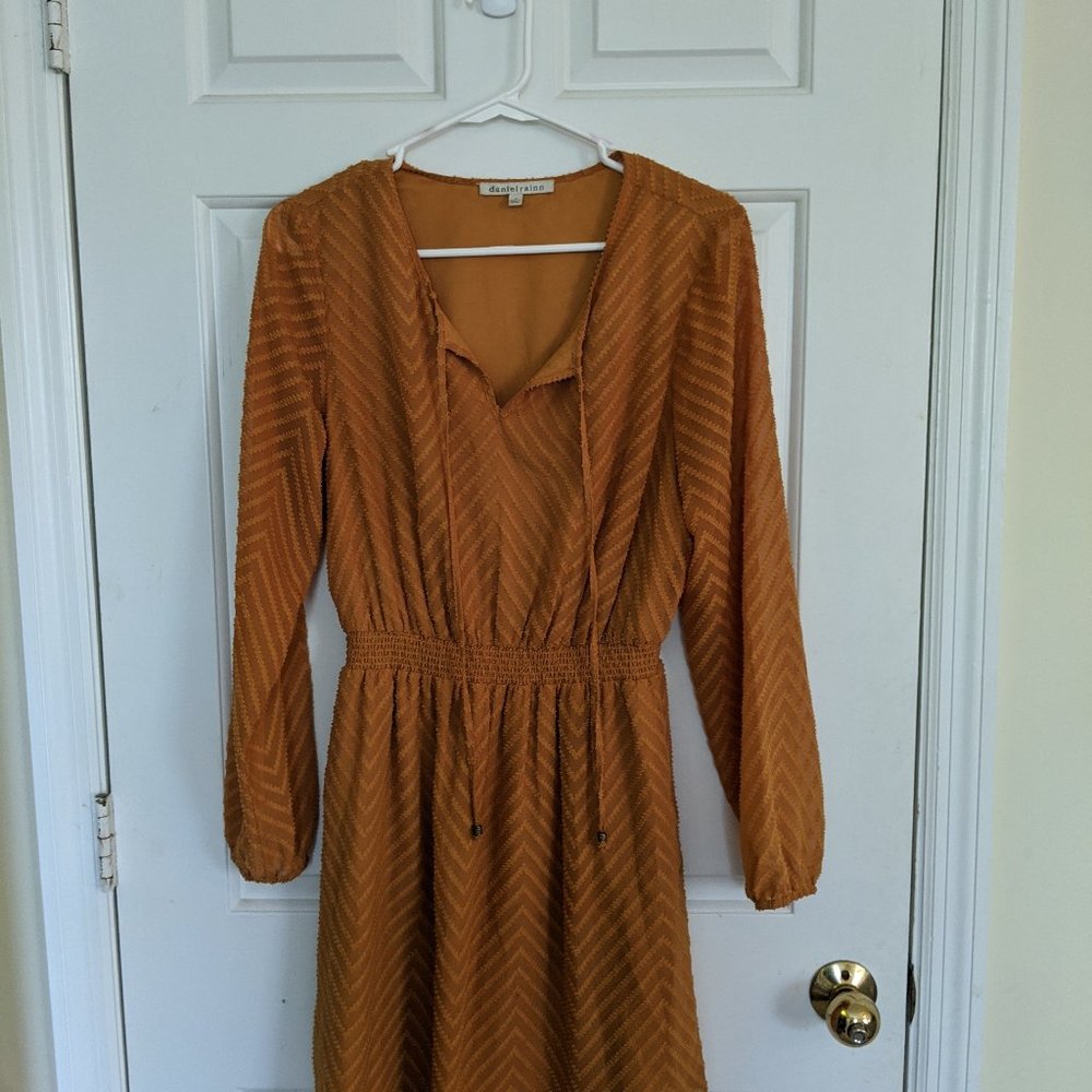 Daniel Rainn chevron print 3/4 sleeve dress